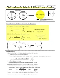 Ate Complexes for Catalytic C-C Bond Forming Reaction 1/13