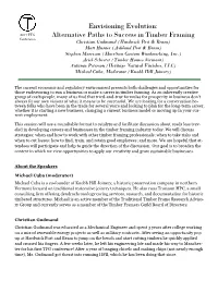 Envisioning Evolution: Alternative Paths to Success in Timber Framing