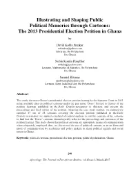 Illustrating and Shaping Public Political Memories Through Cartoons: the 2013 Presidential Election Petition in Ghana