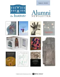 Institute of Fine Arts Alumni Newsletter, Number 55, Fall 2020