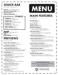 Previews Main Features Snack