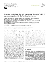 Succession Within the Prokaryotic Communities During the VAHINE Mesocosms Experiment in the New Caledonia Lagoon