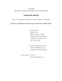 Visible Battle Rhythm