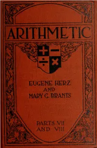 Arithmetic-Herz 1920.Pdf