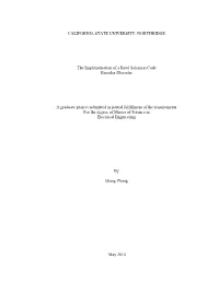 Chapter 6 Modeling and Simulations of Reed-Solomon Encoder and Decoder
