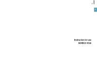 Instruction for Use BONECO H300 26 En TABLE of CONTENTS