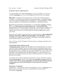 Lecture 7 Integrative Biology 168: Spring 2009