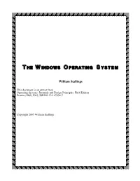 The Windows Operating System, Such As the Logon Process and the Session Manager