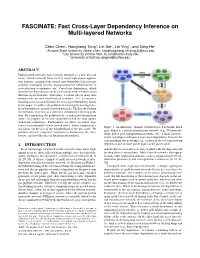 Fast Cross-Layer Dependency Inference on Multi-Layered Networks