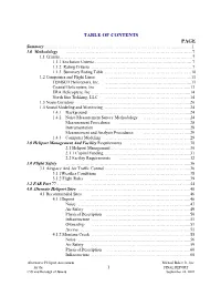 Flightseeing Noise Study and Mitigation Option Analysis, RFP 00