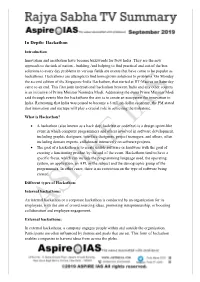 In Depth: Hackathon