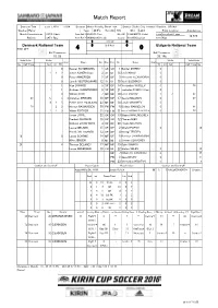 Match Report