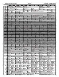 Sunday Morning Grid 6/11/17 Latimes.Com/Tv Times