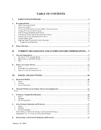 Table of Contents