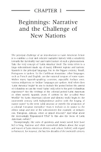 Beginnings: Narrative and the Challenge of New Nations