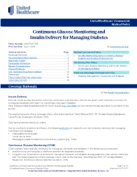 Continuous Glucose Monitoring and Insulin Delivery for Managing Diabetes
