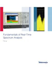 Fundamentals of Real-Time Spectrum Analysis