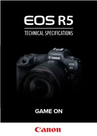 Game on Technical Specifications