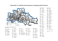 Map 2-3. Districts and Communes in Kampong Cham Province