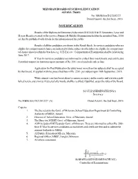 Notification