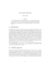 The Yamabe Problem