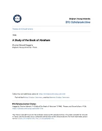 A Study of the Book of Abraham