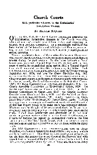 Church Courts with Particular Reference to the Ecclesiastical Jurisdiction Measure