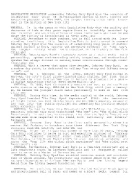 LEGISLATIVE RESOLUTION Commending Imhotep Gary Byrd Upon
