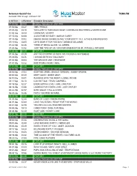 Schedule Quickprint TKRN-FM