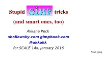 Stupid GIMP Tricks (And Smart Ones, Too)