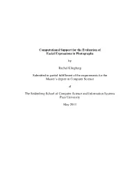 Computational Support for the Evaluation of Facial Expressions in Photographs