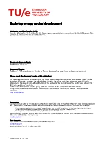 Exploring Energy Neutral Development