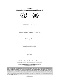 Niger: Fragile Stability