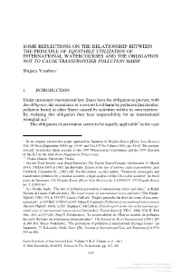 Some Reflections on the Relationship Between The