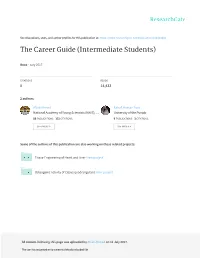 The Career Guide (Intermediate Students)