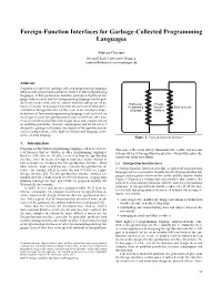 Foreign-Function Interfaces for Garbage-Collected Programming Languages