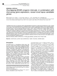 Overlapping BXSB Congenic Intervals, in Combination with Microarray Gene Expression, Reveal Novel Lupus Candidate Genes