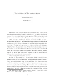 Paper: Distortions in Macroeconomics