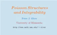 Poisson Structures and Integrability