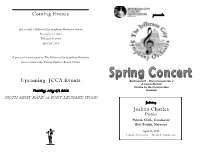 Coming Events Upcoming JCCA Events Joshua Charles Presents