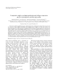 Comparative Study on Melanin Production and Collagen Expression Profile of Polyphenols and Their Glycosides