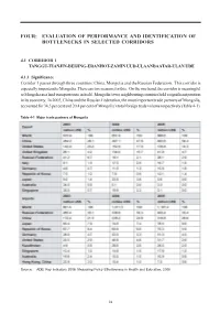 Four: Evaluation of Performance and Identification of Bottlenecks in Selected Corridors