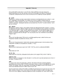 Glossary This Section Defines Some Terms I Use in the Tips. Some Definitions May Seem Obvious to English-Speaking Us