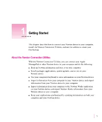 Newton Connection Utilities User's Manual for Mac OS