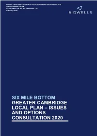 Six Mile Bottom Greater Cambridge Local Plan