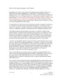 Software Wars, Business Strategies and IP Litigation