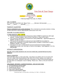 Note Date & Time Change