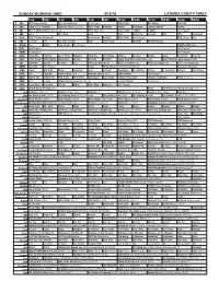 Sunday Morning Grid 4/15/18 Latimes.Com/Tv Times