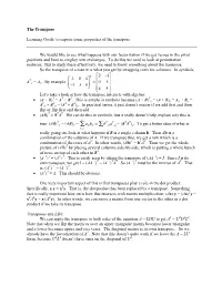 16 the Transpose