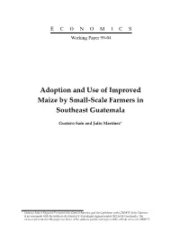 Economics Working Paper 99-04. Adoption and Use of Improved